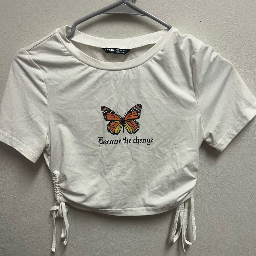 Become the Change butterfly top